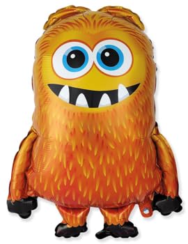 Ballonim® Monster Orange 57 x 76 cm Folienballon Party DekorationGeburtstag von Ballonim