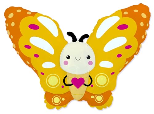 Ballonim® Schmetterling Gelb 70 cm Folienballon Party DekorationGeburtstag von Ballonim