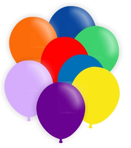 100 Stück FASCHINGSHIT Luftballone R85 ~Ø28cm unbedruckt Standardballon ohne Zubehör, sie sind für Luft bzw. Ballongasbefüllung bestens geeignet. So lange Vorrat reicht von Ballonpoint