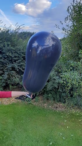 Ballonpoint-Riesenkeulenballon RS130, Standard, unbedruckt ohne Zubehör (SCHWARZ-113) von Ballonpoint