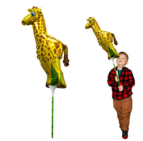Ballooniacs - Giraffe luftgefüllt Tierballon von Deluxebase. Eine farbenfrohe und wiederverwendbare aufblasbare Geburtstagsfeier Dekoration für Kinder von Ballooniacs