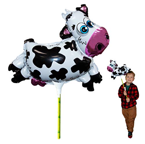 Ballooniacs - Kuh luftgefüllt Tierballon von Deluxebase. Eine farbenfrohe und Wiederverwendbare aufblasbare Geburtstagsfeier Dekoration für Kinder von Deluxebase