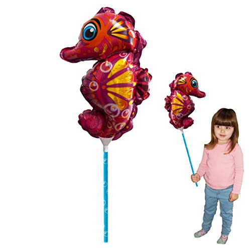 Ballooniacs - Seepferdchen luftgefüllt Tierballon von Deluxebase. Eine farbenfrohe und wiederverwendbare aufblasbare Geburtstagsfeier Dekoration für Kinder von Ballooniacs