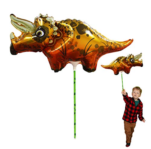 Ballooniacs - Triceratops luftgefüllt Tierballon von Deluxebase. Eine farbenfrohe und wiederverwendbare aufblasbare Geburtstagsfeier Dekoration für Kinder von Ballooniacs