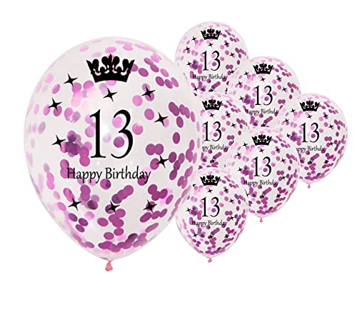 30,5 cm Happy Birthday Konfetti Luftballons Premium Qualität Alter Gedruckt Luftballons Geburtstag Party Dekoration Themen 10 Stück Rosa Farbe 13. Geburtstag 30,5 cm Happy Birthday Konfetti Luftballons Premium Qualität Alter Gedruckt Luftballons Geburtstag Party Dekoration Themen 10 Stück Rosa Farbe 13. Geburtstag von Balloons Hub
