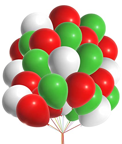 Rot Weiß Grün Luftballons 12,7 cm Kleine Partyballons 30 Stück Geburtstagsballons für Rot Weiß Grün Party Dekoration Geburtstag Babyparty Hochzeit Abschlussfeier Dekoration Rot Weiß Grün Luftballons 12,7 cm Kleine Partyballons 30 Stück Geburtstagsballons für Rot Weiß Grün Party Dekoration Geburtstag Babyparty Hochzeit Abschlussfeier Dekoration von Balloons Hub