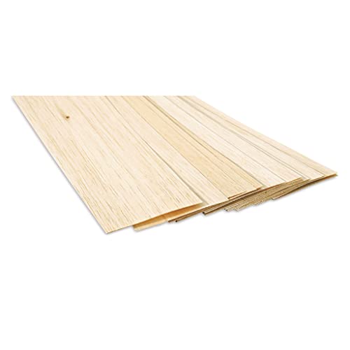 Balsaholz, 1/32 x 4 x 91,4 cm (10 Stück) – Menge ist in Klammern im Titel angegeben von Balsa Wood Shop