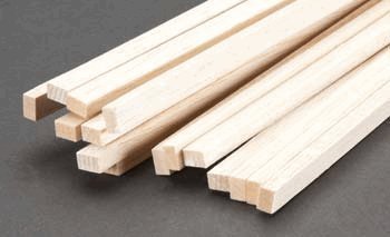 Balsaholz, 1/4 x 3/8 x 91,4 cm (8) – Menge ist in Klammern im Titel aufgeführt von Balsa Wood Shop