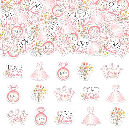 Balterever 200 Stück Wildblumen-Brautparty-Konfetti für Mädchen, Liebe in Blüte, Brautdusche, Dekorationen, Blumen, Liebe, in Blüte, Tischstreuung für Junggesellinnenabschied, Hochzeit, Verlobung von Balterever