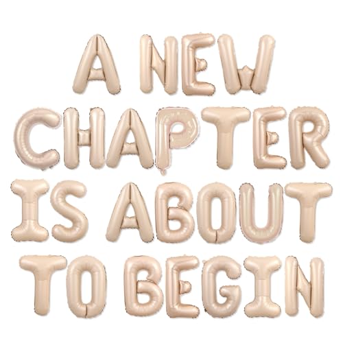 Balterever A New Chapter Is About to Begin Babyparty-Dekorationen Braun A New Chapter Is About To Begin Banner Storybook Babyparty-Dekorationen für Neugeborene von Balterever