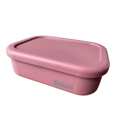 Baluni - Lunchbox Brotdose 3 Fächer, Platin Silikon reißfest, hitze- und kältebeständig, auslaufsicher, spülmaschinengeeignet, wiederverwendbar, für Arbeit Picknick Kinder Schule Kindergarten (Lachs) Baluni - Lunchbox Brotdose 3 Fächer, Platin Silikon reißfest, hitze- und kältebeständig, auslaufsicher, spülmaschinengeeignet, wiederverwendbar, für Arbeit Picknick Kinder Schule Kindergarten (Lachs) von Baluni