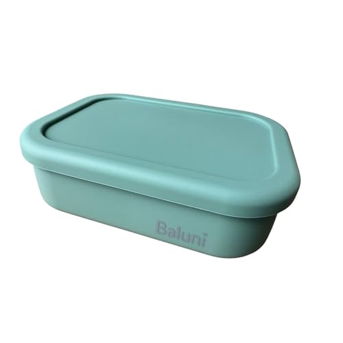 Baluni - Lunchbox Brotdose 3 Fächer, Platin Silikon reißfest, hitze- und kältebeständig, auslaufsicher, spülmaschinengeeignet, wiederverwendbar, für Arbeit Picknick Kinder Schule Kindergarten (Mint) Baluni - Lunchbox Brotdose 3 Fächer, Platin Silikon reißfest, hitze- und kältebeständig, auslaufsicher, spülmaschinengeeignet, wiederverwendbar, für Arbeit Picknick Kinder Schule Kindergarten (Mint) von Baluni
