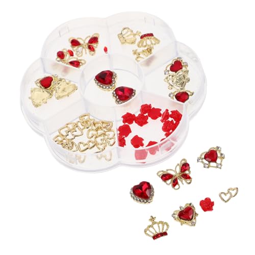 Baluue 1 Schachtel Herzförmige Nail Charms aus Premium-legierung mit Funkelnden Strasssteinen Vielseitige Fingernagel-verzierungen für Valentinstag und Hochzeiten Glänzende Nagelkunst Baluue 1 Schachtel Herzförmige Nail Charms aus Premium-legierung mit Funkelnden Strasssteinen Vielseitige Fingernagel-verzierungen für Valentinstag und Hochzeiten Glänzende Nagelkunst von Baluue