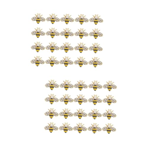 Baluue 2 Sätze Teiliges Bienenform Nagel Charms Aus Legierung Nagelkunst Deko Für Diy Maniküre Kreative Nail Art Zubehör Für Zuhause Und Profis 20 Stück * 2 von Baluue