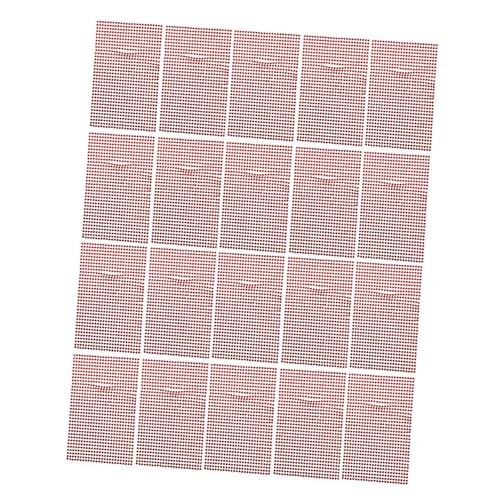 Baluue 20 Blatt Selbstklebende Runde Acryl Strasssteine Rote DIY Nail Art Aufkleber Langlebige Faderesistente Nagel Make up Deko für Kreative Bastelideen von Baluue