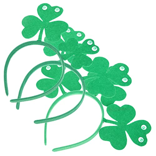 Baluue 3 Stück Stirnband Zubehör St Patrick Stirnband St Patricks Day Dekorationen Tag St Patricks Day Hut St Patrick's Thematisiert St Patricks Day Party Favors Grün Plastik von Baluue