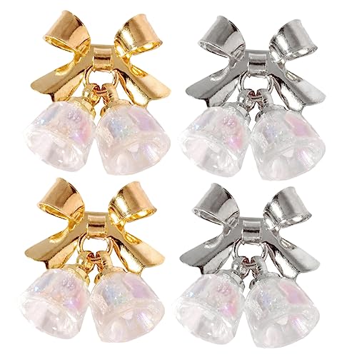 Baluue 4 Stück Teiliges Weihnachts Nagelstud Glocken Schleifen Nail Charms Maniküre Dekorationen Glänzend Gold und Silber Festlich Baluue 4 Stück Teiliges Weihnachts Nagelstud Glocken Schleifen Nail Charms Maniküre Dekorationen Glänzend Gold und Silber Festlich von Baluue