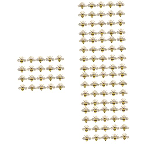 Baluue 5 Sätze Bienen Nagel Charms Legierungs Nageldekoration Für Kreative Nail Art Für Diy Maniküre Und Nagelkunst Wasserfest Und Einfach Anzuwenden 20 Stück * 5 von Baluue