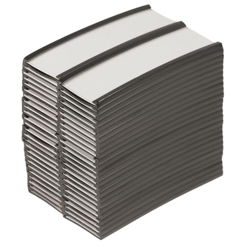 Baluue 50 stücke Magnetische Etikettenhalter Clip Typ Praktische Magnetklammern für Preisetiketten Beschreibbar Ideal für Whiteboards Kühlschränke und Starker Halt von Baluue