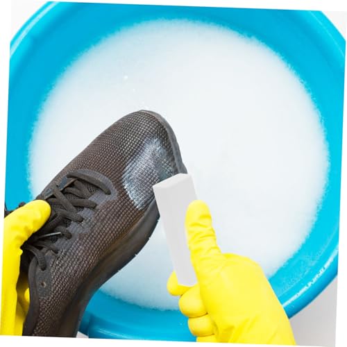 Baluue 6 Stück Teiliges Schuhreinigungsset Weißer Radiergummi für Sneaker Wildlederschuhe Sanfte Reinigung Strapazierfähiges Gummimaterial Ergonomisch Geformt für Weiße Sportschuhe von Baluue
