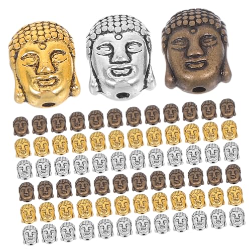 Baluue 60 Stück Vintage Buddha Kopf Perlen Doppelseitig Große Spacer Perlen Legierung Für Diy Armband Schlüsselanhänger Schmuckherstellung Handwerk Baluue 60 Stück Vintage Buddha Kopf Perlen Doppelseitig Große Spacer Perlen Legierung Für Diy Armband Schlüsselanhänger Schmuckherstellung Handwerk von Baluue