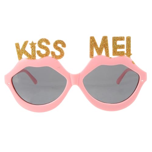 Baluue Lustige Lippen-partybrille aus Kreative Foto-requisite für Strandfeste Fasching und Karneval Stylische Sichere und Langlebige Faschingsbrille Grauen Gläsern von Baluue