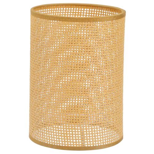 Baluue Rattan Lampenschirm Boho- E27 Lampenschirm aus Bambus für Tischlampe, Klein Bambuszwiebelkäfig für Tischlampe, Stehlampe, Pendelleuchte, 14 X 20,5cm von Baluue