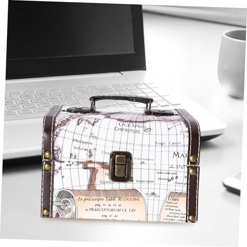 Baluue Retro Schmuckkästchen Vintage Schmuckschatulle mit Deckel Tragbarer Schmuck Organizer Koffer aus Umweltfreundlichem Material für Ohrringe Armbänder und Uhren Baluue Retro Schmuckkästchen Vintage Schmuckschatulle mit Deckel Tragbarer Schmuck Organizer Koffer aus Umweltfreundlichem Material für Ohrringe Armbänder und Uhren von Baluue