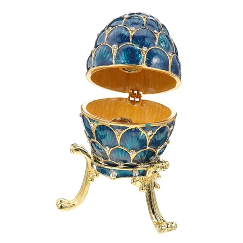 Baluue Rhinestone Schmuckdose in Eierform Kleine Schmuckschatulle Schmuckaufbewahrung Organizer Dekoration für Tisch Schlafzimmer Wohnzimmer Baluue Rhinestone Schmuckdose in Eierform Kleine Schmuckschatulle Schmuckaufbewahrung Organizer Dekoration für Tisch Schlafzimmer Wohnzimmer von Baluue