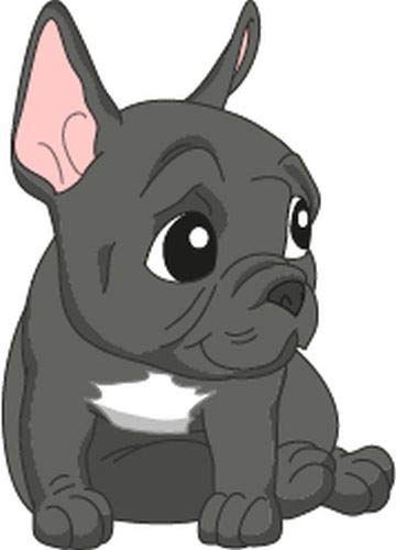 Bambinella® Bügelbild Aufbügler – Hund French Bulldog – gedruckte Velour/Flock Applikation zum selbst Aufbügeln auf Baumwolle, Baumwollmischgewebe und Polyester. von Bambinella