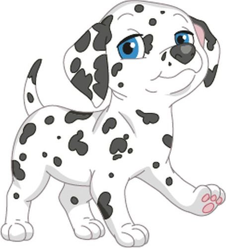 Bambinella® Bügelbild Aufbügler - gedruckte Velour/Flock Applikation zum selbst Aufbügeln - Motiv: Hund Dalmatiner von Bambinella