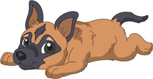 Bambinella® Bügelbild Aufbügler - gedruckte Velour/Flock Applikation zum selbst Aufbügeln - Motiv: Hund Malinois von Bambinella
