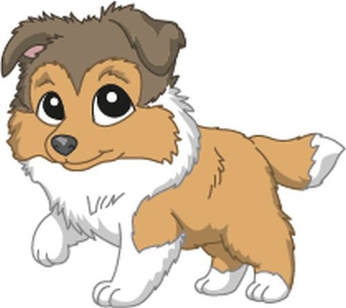 Bambinella® Bügelbild Aufbügler - gedruckte Velour/Flock Applikation zum selbst Aufbügeln - Motiv: Hund Shetland Sheepdog - Sheltie von Bambinella