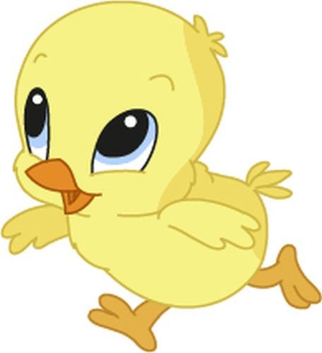Bambinella® Bügelbild Aufbügler - gedruckte Velour/Flock Applikation zum selbst Aufbügeln - Motiv: Küken von Bambinella