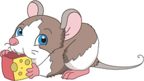 Bambinella® Bügelbild Aufbügler - gedruckte Velour/Flock Applikation zum selbst Aufbügeln - Motiv: Ratte von Bambinella