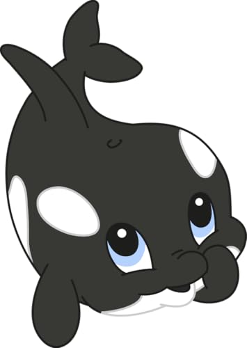 Bambinella - Bügelbild Aufbügler - Orca Wal - gedruckte Applikation aus Flex- oder Flockfolie zum selbst Aufbügeln in 3 Größen von Bambinella