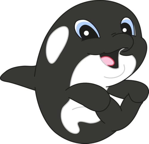 Bambinella - Bügelbild Aufbügler - Orca Wal - gedruckte Applikation aus Flex- oder Flockfolie zum selbst Aufbügeln in 3 Größen Bambinella - Bügelbild Aufbügler - Orca Wal - gedruckte Applikation aus Flex- oder Flockfolie zum selbst Aufbügeln in 3 Größen von Bambinella