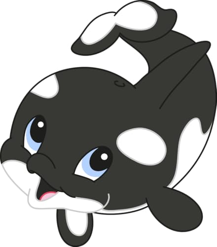 Bambinella - Bügelbild Aufbügler - Orca Wal - gedruckte Applikation aus Flex- oder Flockfolie zum selbst Aufbügeln in 3 Größen Bambinella - Bügelbild Aufbügler - Orca Wal - gedruckte Applikation aus Flex- oder Flockfolie zum selbst Aufbügeln in 3 Größen von Bambinella