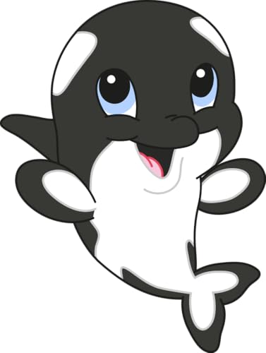 Bambinella - Bügelbild Aufbügler - Orca Wal - gedruckte Applikation aus Flex- oder Flockfolie zum selbst Aufbügeln in 3 Größen Bambinella - Bügelbild Aufbügler - Orca Wal - gedruckte Applikation aus Flex- oder Flockfolie zum selbst Aufbügeln in 3 Größen von Bambinella