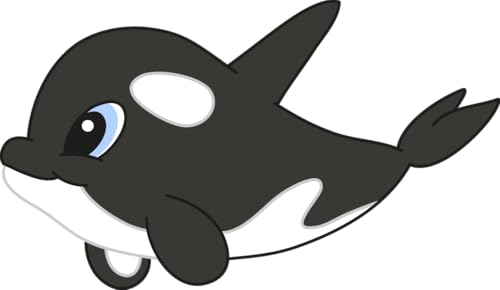 Bambinella - Bügelbild Aufbügler - Orca Wal - gedruckte Applikation aus Flex- oder Flockfolie zum selbst Aufbügeln in 3 Größen Bambinella - Bügelbild Aufbügler - Orca Wal - gedruckte Applikation aus Flex- oder Flockfolie zum selbst Aufbügeln in 3 Größen von Bambinella
