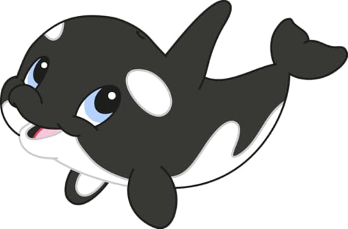 Bambinella - Bügelbild Aufbügler - Orca Wal - gedruckte Applikation aus Flex- oder Flockfolie zum selbst Aufbügeln in 3 Größen Bambinella - Bügelbild Aufbügler - Orca Wal - gedruckte Applikation aus Flex- oder Flockfolie zum selbst Aufbügeln in 3 Größen von Bambinella