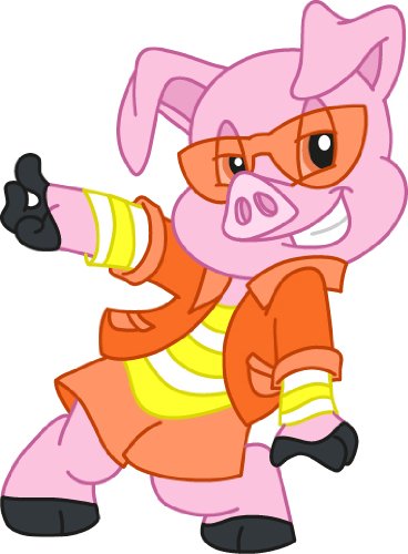 Bambinella Bügelbild Aufbügler - gedruckte Velour/Flock Applikation zum selbst Aufbügeln - Motiv: Coole Schweine von Bambinella