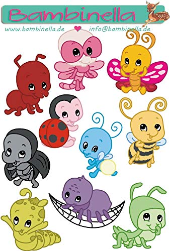 Bambinella Stickerparade – Käfer - 10 Sticker aus PVC-Folie nur für Glatte Oberflächen. Bambinella Stickerparade – Käfer - 10 Sticker aus PVC-Folie nur für Glatte Oberflächen. von Bambinella