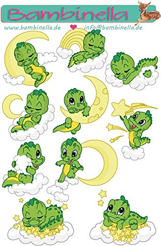 Bambinella Stickerparade – Krokodil über den Wolken - 10 Sticker aus PVC-Folie nur für Glatte Oberflächen. Bambinella Stickerparade – Krokodil über den Wolken - 10 Sticker aus PVC-Folie nur für Glatte Oberflächen. von Bambinella