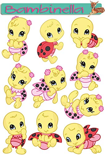 Bambinella Stickerparade – Marienkäfer - 10 Sticker aus PVC-Folie nur für Glatte Oberflächen. Bambinella Stickerparade – Marienkäfer - 10 Sticker aus PVC-Folie nur für Glatte Oberflächen. von Bambinella