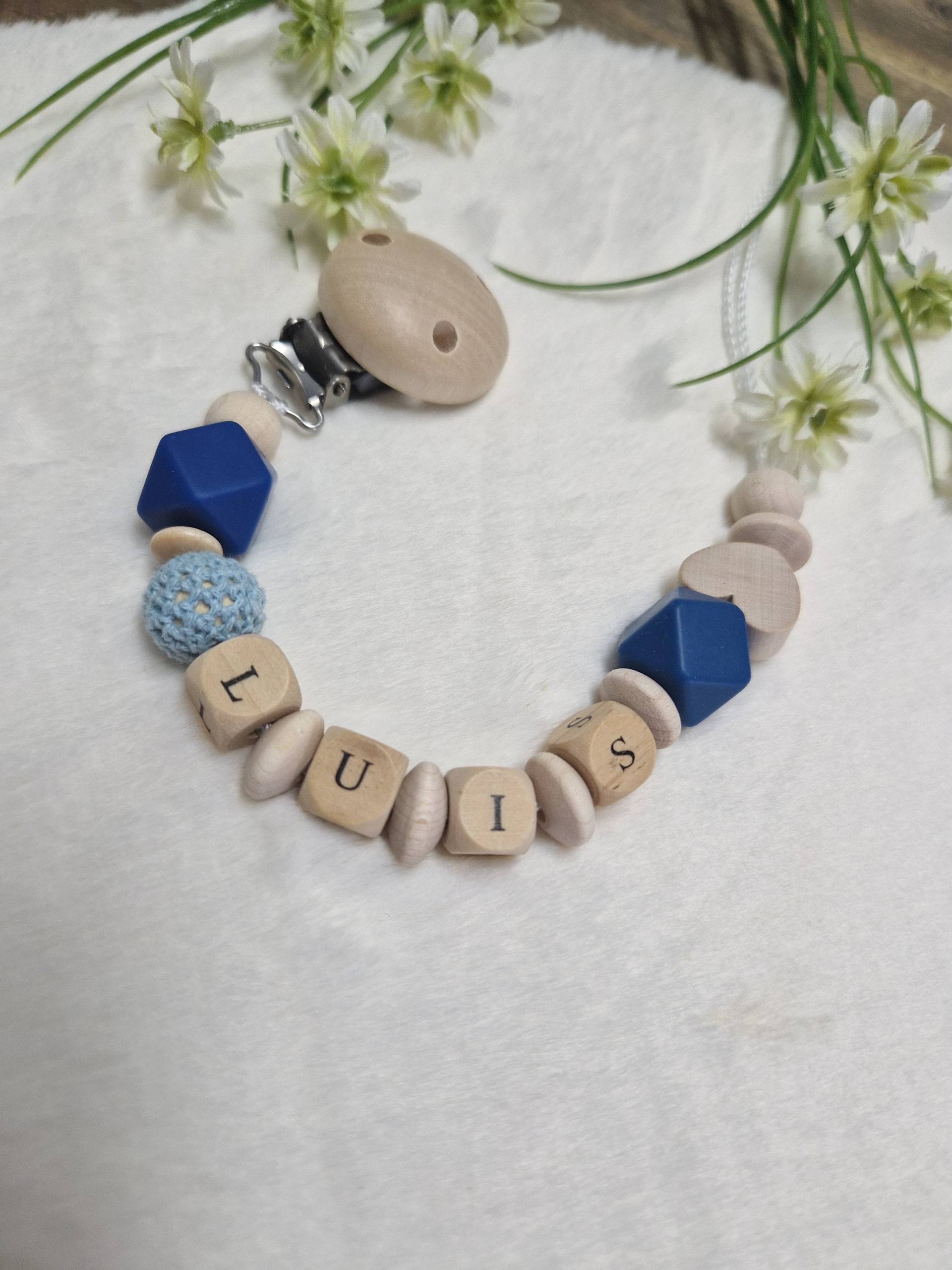 Schnullerkette Mit Namen|Baby Geschenk| Personalisiertegeschenke |Baby |Geburt Schnullerkette Mit Namen|Baby Geschenk| Personalisiertegeschenke |Baby |Geburt von Bambinidream
