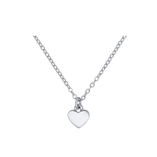 Bamboo Sea Halsketten, Kleine Halskette mit Herzanhänger for Damen – minimalistischer Schmuck, Elegantes Geschenk for sie, zierliche Halskette Halskette für Damen(Silver) von Bamboo Sea
