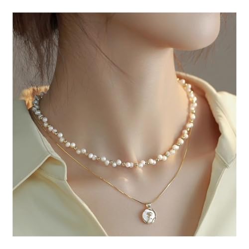 Bamboo Sea Halsketten, Perlenkette mit Anhänger for Damen, Party-Accessoire for den Alltag Halskette für Damen Bamboo Sea Halsketten, Perlenkette mit Anhänger for Damen, Party-Accessoire for den Alltag Halskette für Damen von Bamboo Sea