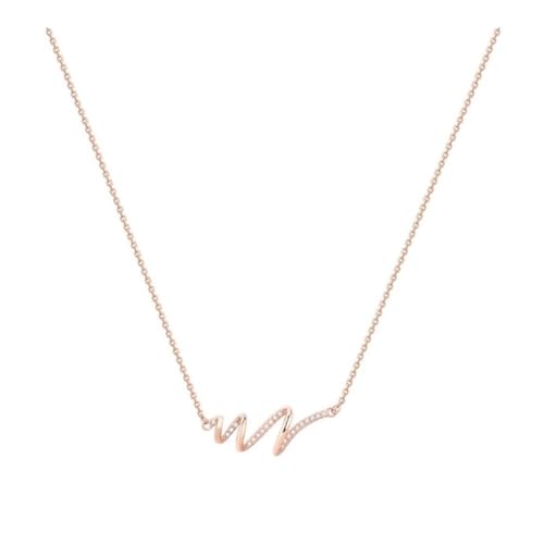 Bamboo Sea Halsketten, Schlichte geriffelte Schlüsselbeinkette for Damen – Leichter, luxuriöser, eleganter Nischen-Halskettenschmuck Halskette für Damen von Bamboo Sea