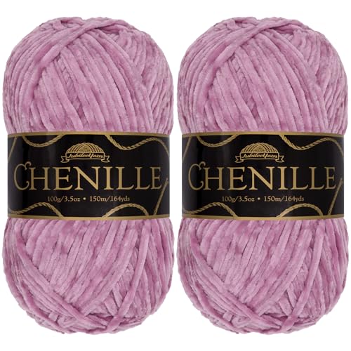 JubileeYarn Chenille-Garn, Kammgewicht, 100 g/Knäuel, 2 Knäuel, 121 Zenzai JubileeYarn Chenille-Garn, Kammgewicht, 100 g/Knäuel, 2 Knäuel, 121 Zenzai von BambooMN